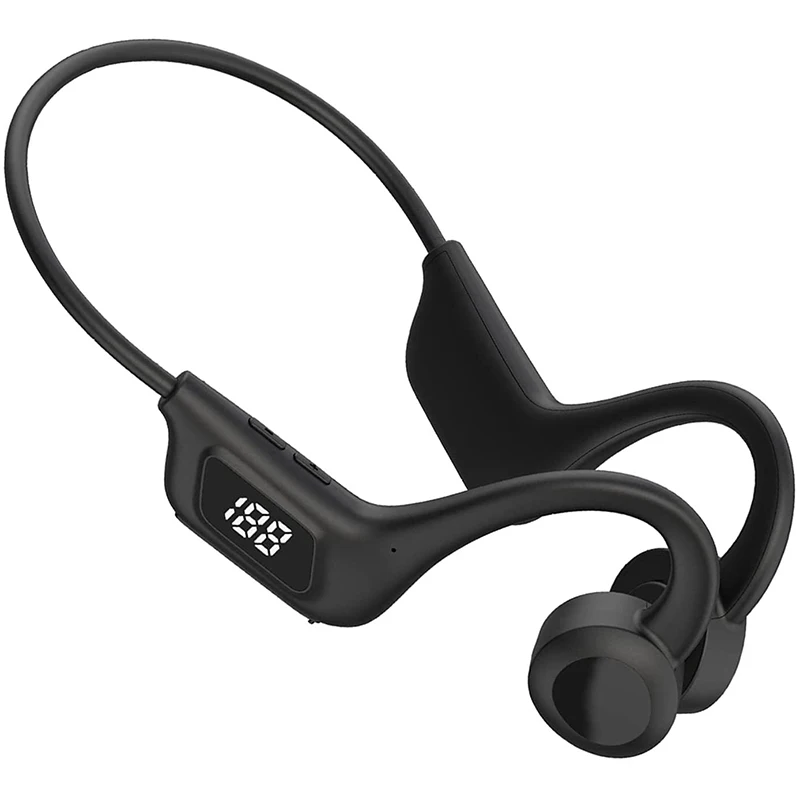 

Bluetooth Earpiece Sport Waterproof Ear Hook Head Phones Wireless Bluetooth Earphone Headset Bone Conduction Headphone with Mic