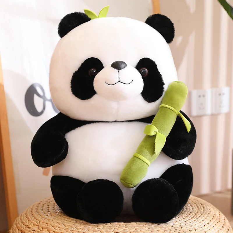 

Милая панда с бамбуком, 25/40/50 см, мягкие международные любимые куклы, подарок на день рождения, Рождество, подарки для детей