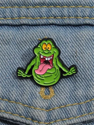 Эмалированная булавка Ugly Green Snot Bug, булавки для лацканов, металлические булавки с монстром, броши, булавки, значок на рюкзак, аксессуары для одежды, подарки для друзей