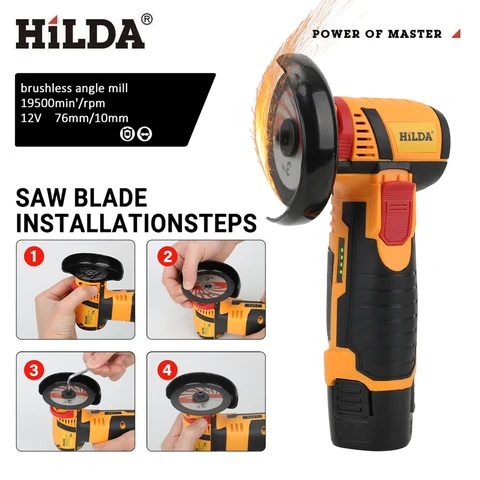 HILDA Угловая шлифовальная машина 12В