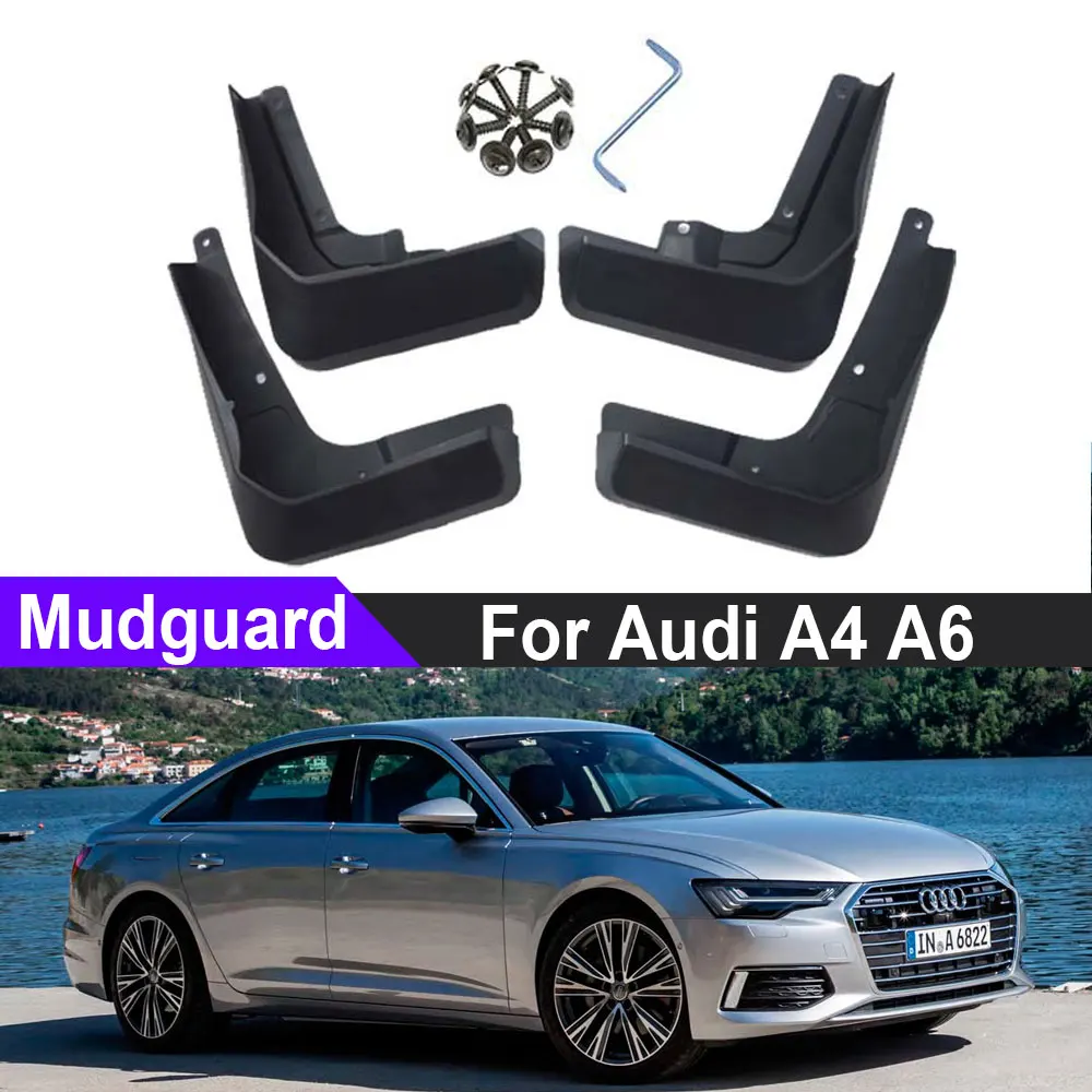 Vehicle Mudguards For Audi A4 B7 B8 B9 A6 C5 C6 C7 C7.5 C8 Accessories Mud Flaps Splash Guards Fender Mudflaps Car Styling