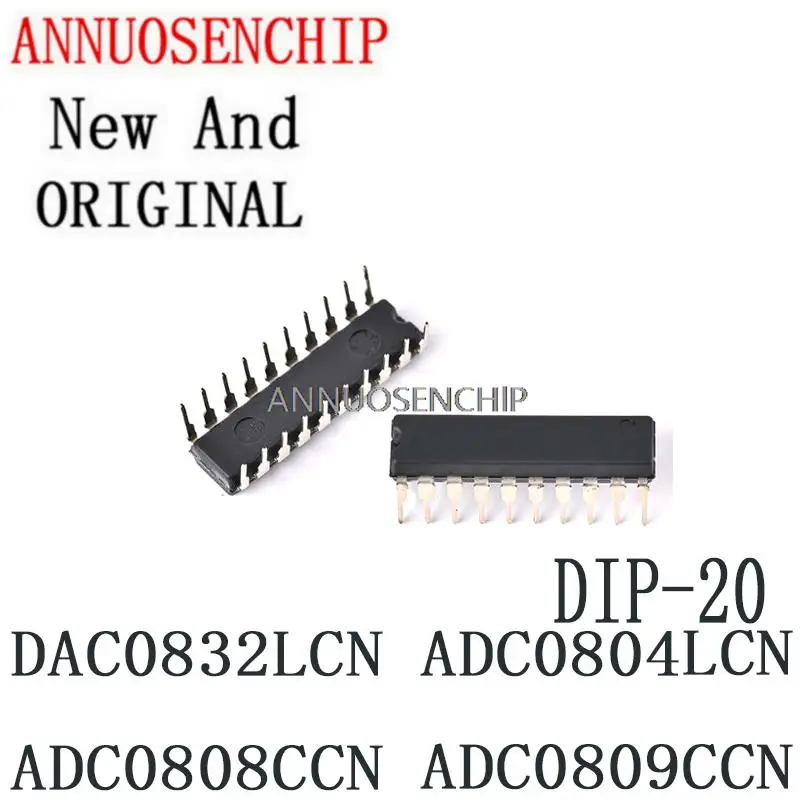 5 шт. новые и оригинальные 100% ADC0809 DIP28 DAC0832 DIP-20 8-битная микросхема ADC фонарик DAC0832LCN ADC0804LCN ADC0808CCN ADC0809CCN