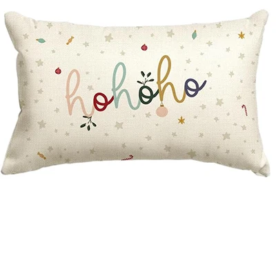 

Льняная рождественская наволочка для подушки 30x50 см