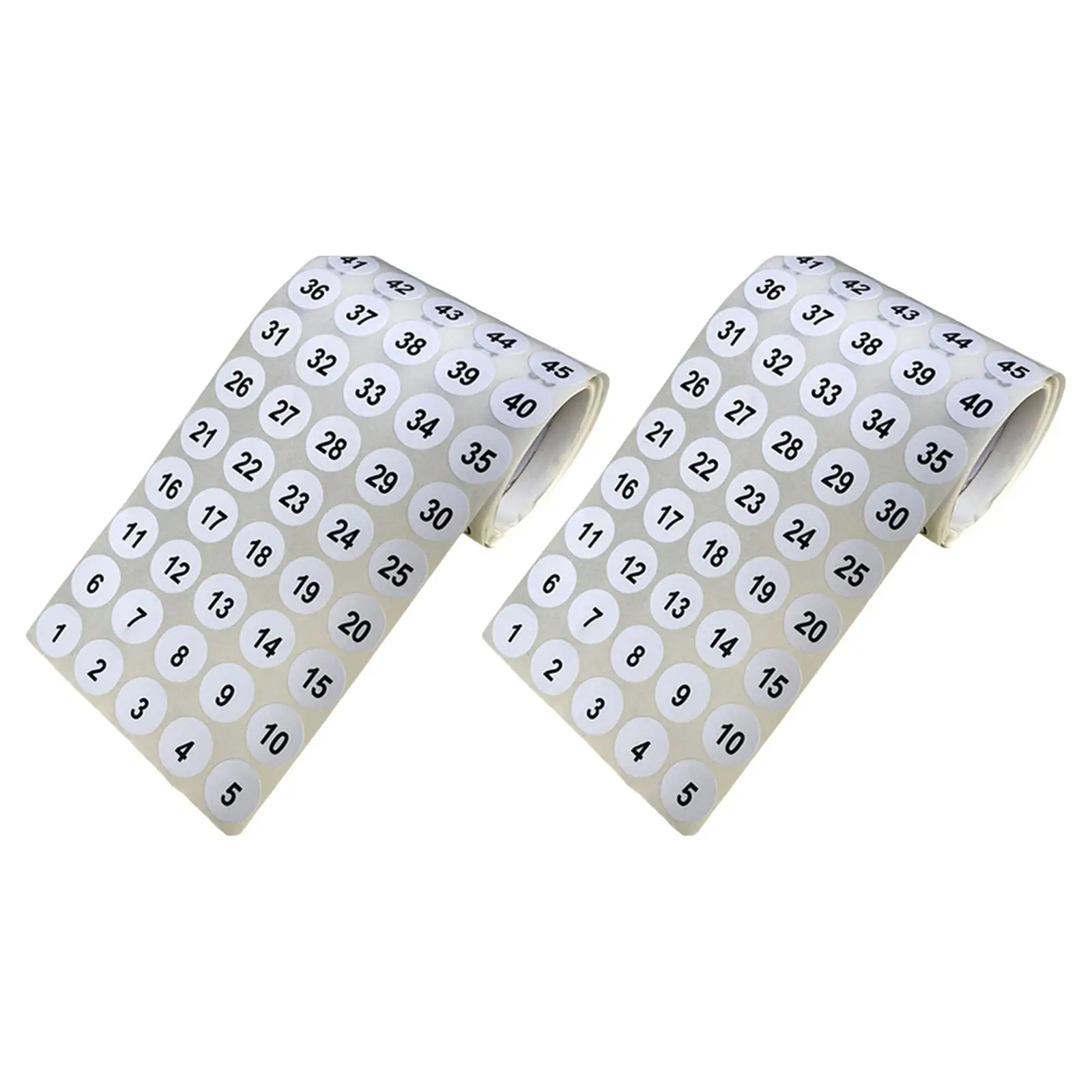 

2 Sheets Consecutive Number Stickers Self Adhesive Tags Round Labels 1 to 100 for Sorting Indoor School Supplies Outdoor