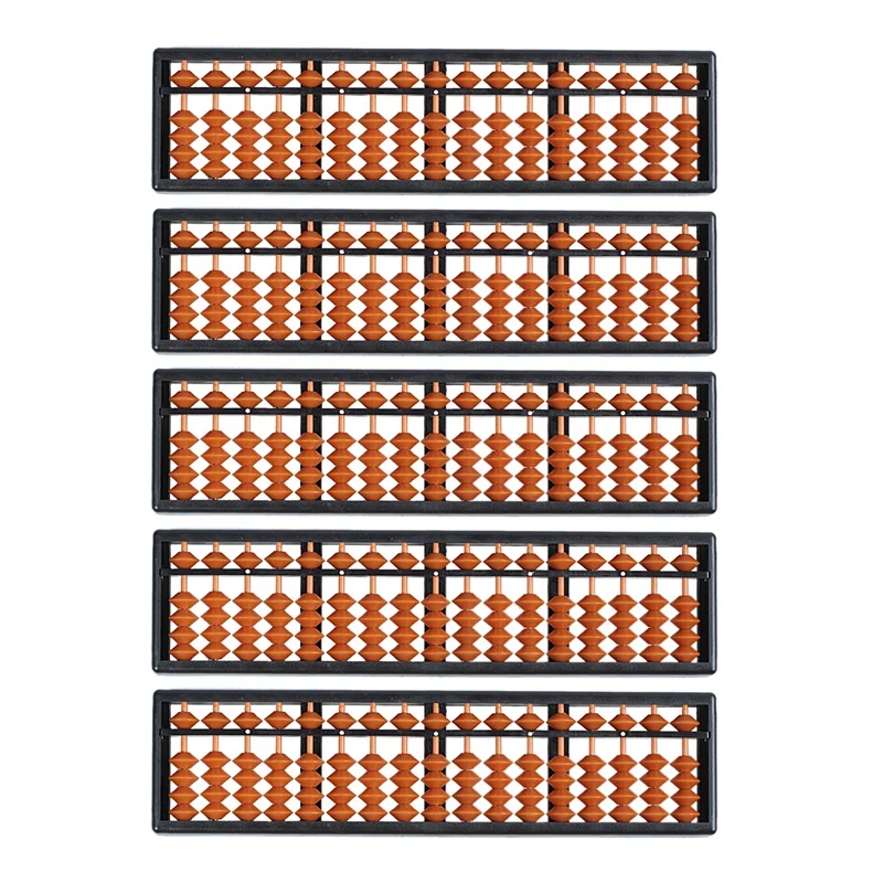

5X Plastic Abacus Arithmetic Abacus Kids Calculation Tool 17 Digits