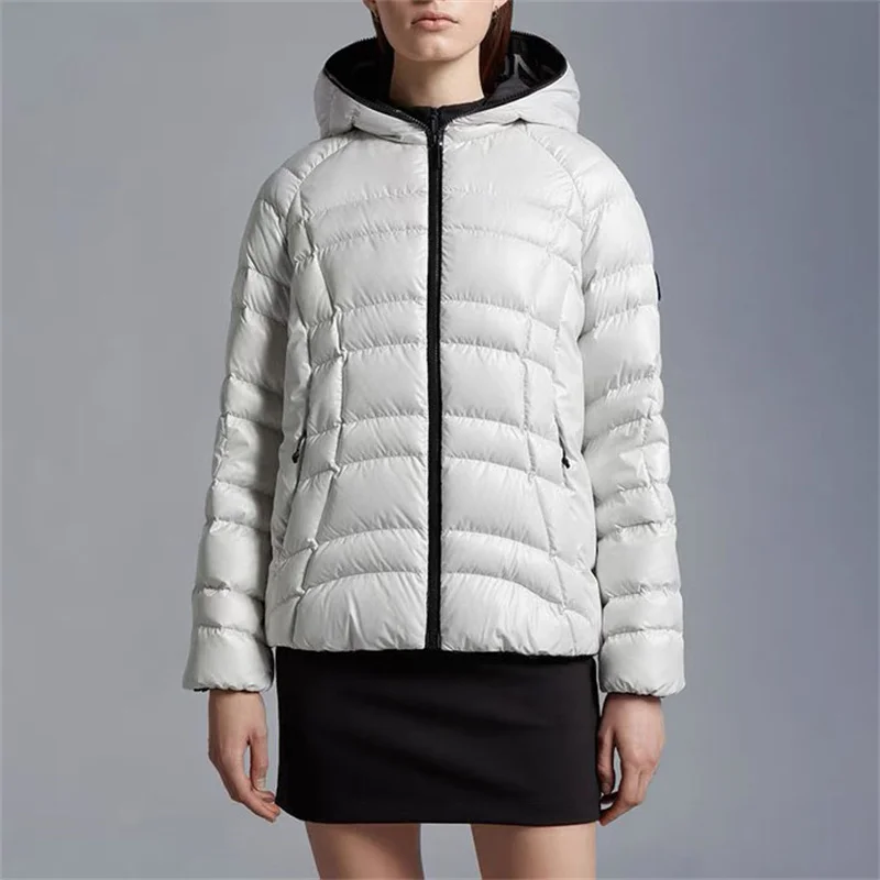 

Женская зимняя куртка 2023 корейская мода стеганая приталенная пуховая куртка с капюшоном высококачественные пуховики легкие куртки с подкладкой