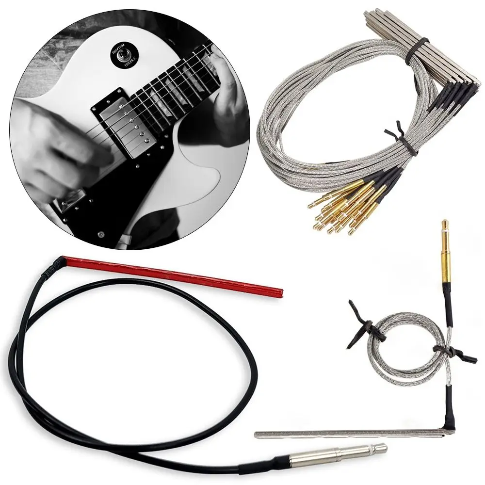 

5 Styles Guitar Accessories Pickup Piezo for Guitar Bridge Saddle Piezo Under Rod Soft Acoustic Guitar Preamp