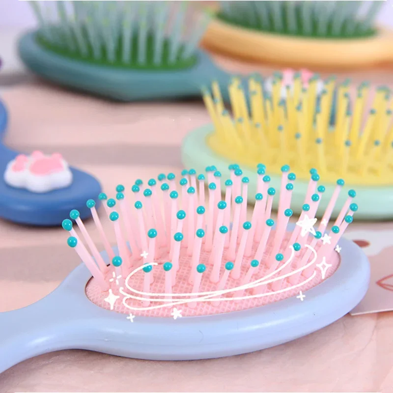 Щетка для волос с бантом и кошачьими когтями милая Массажная Расческа защитой от