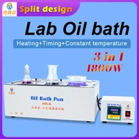 dxy 6 holes split thermostatic oil bath laboratory instrument digital heating constant temperature tank equipment
