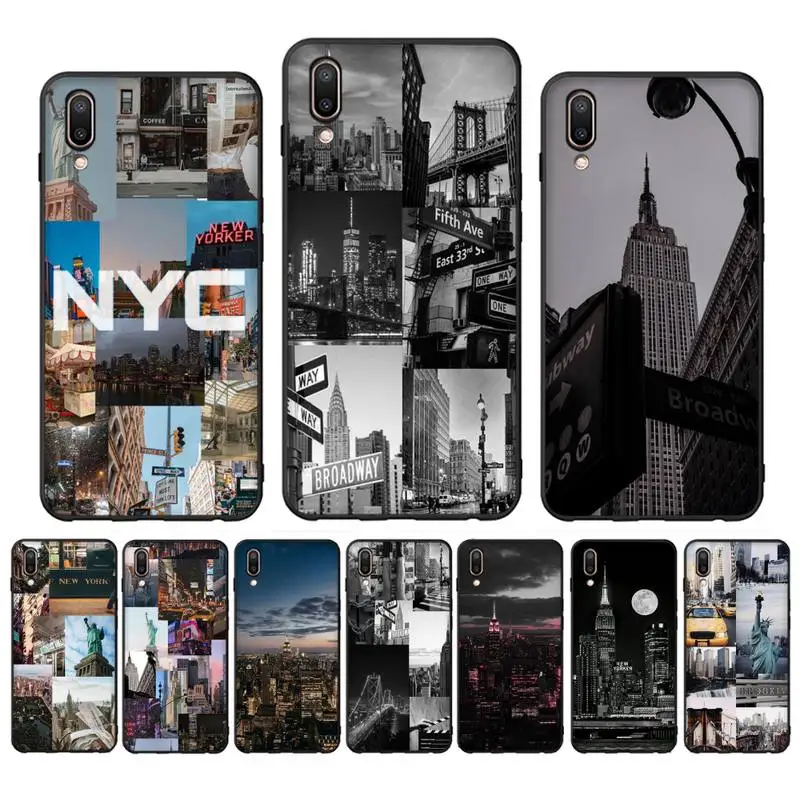 

NYC NEW YORK city Phone Case for Vivo Y91C Y11 17 19 17 67 81 Oppo A9 2020 Realme c3