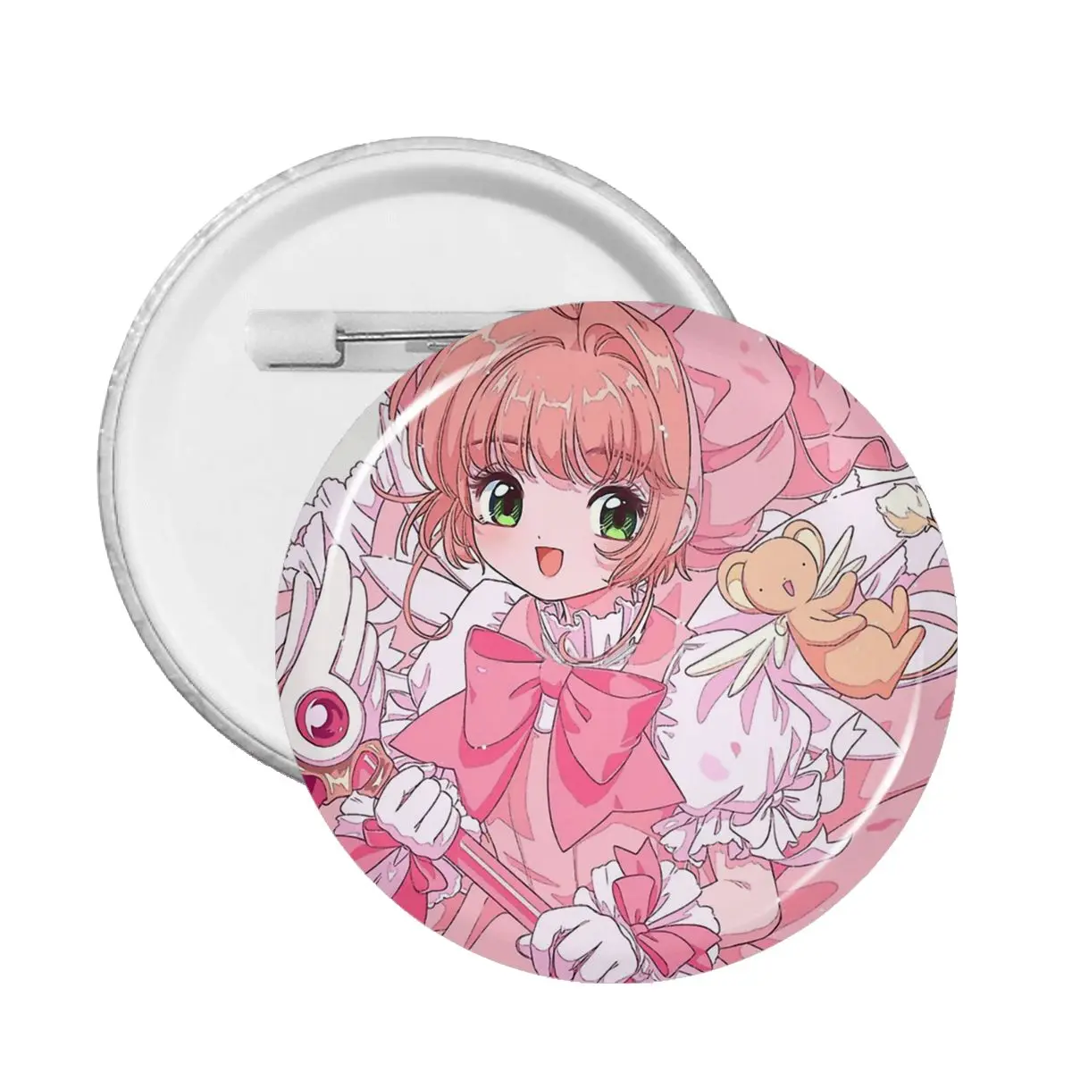 

Карточка Captor Sakura Аниме цвет вишни волшебный значок для искусственных брошей милые булавки для друзей