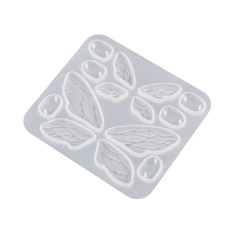 

F42F силиконовая смола форма для сережек крылья бабочки кулон форма для DIY автомобиля домашний декор