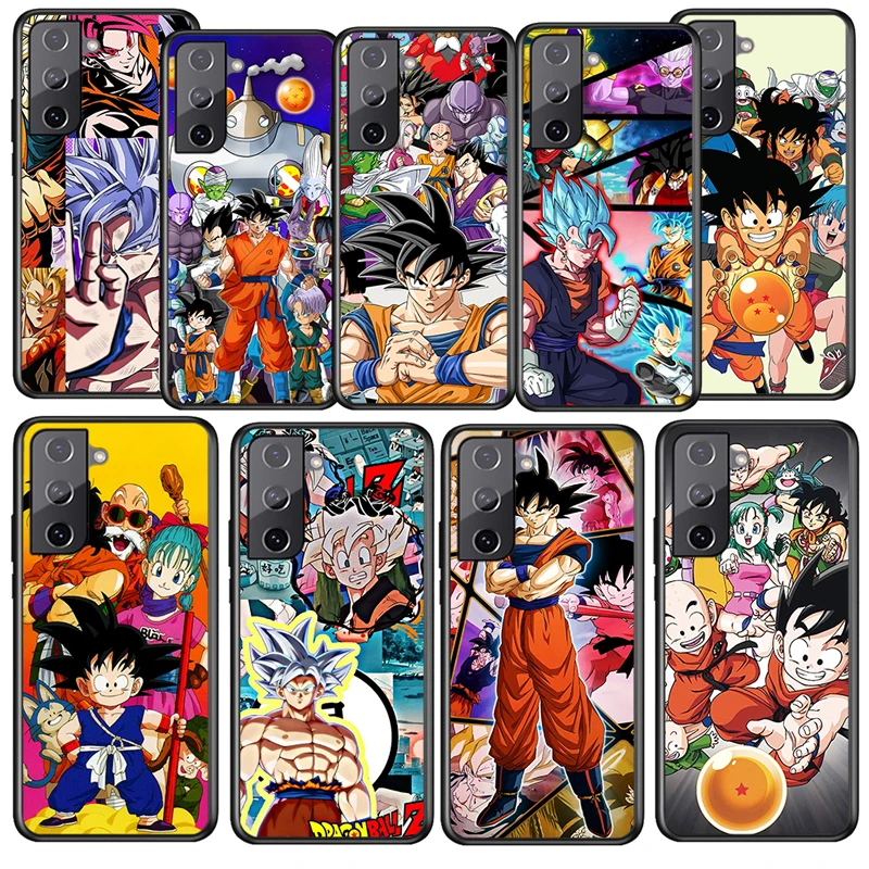 

Anime Dragon Ball Cool For Samsung Galaxy S22 S21 S20 Ultra Plus Pro S10 S9 S8 S7 4G 5G Soft Black Phone Case Cover Funda Coque