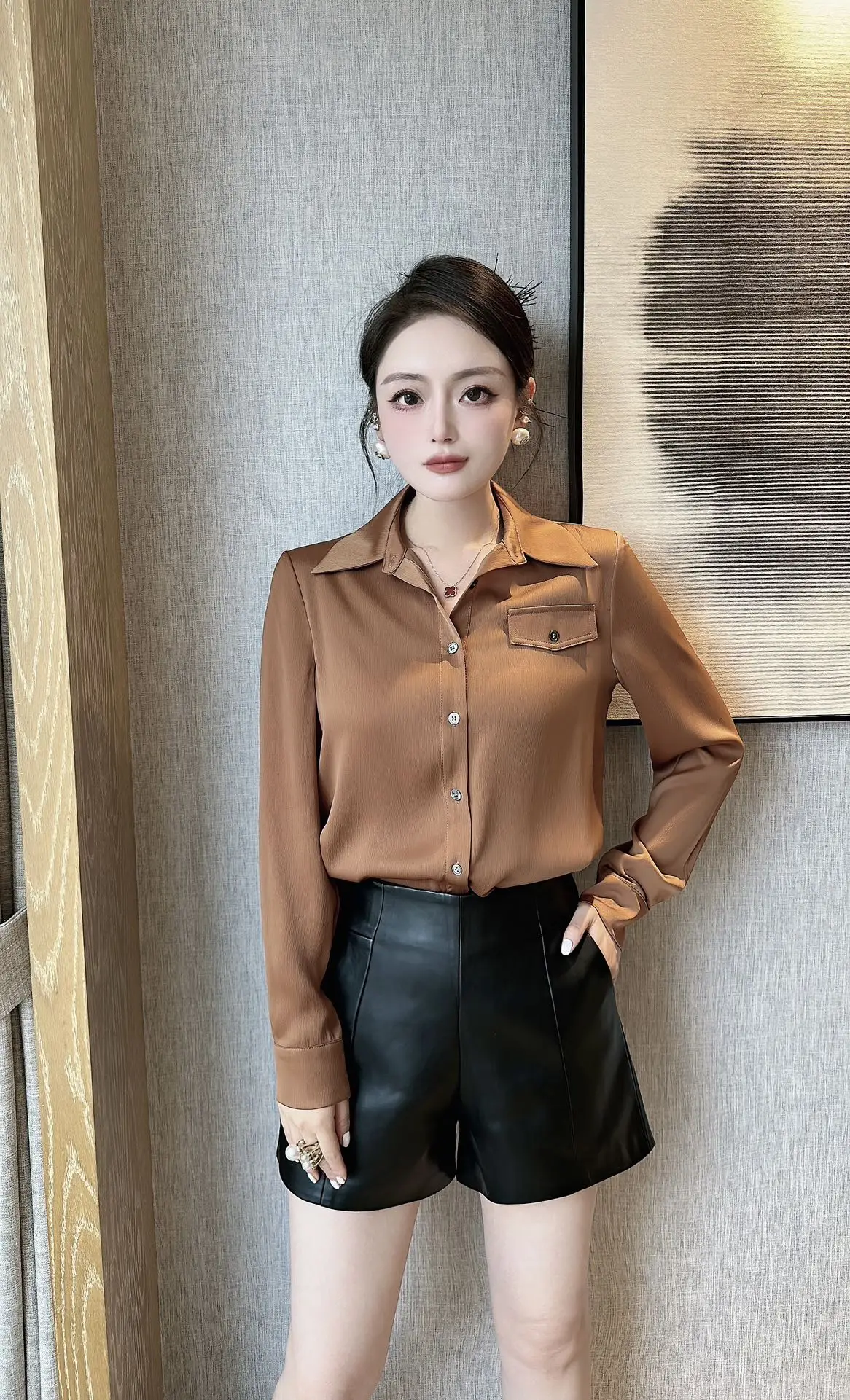 

2023 spring and summer women's clothing fashion new Shirt 0526