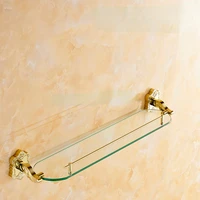 art carving household hotel bathroom accessories wall mounted gold racks bm15253bathroom glass racks