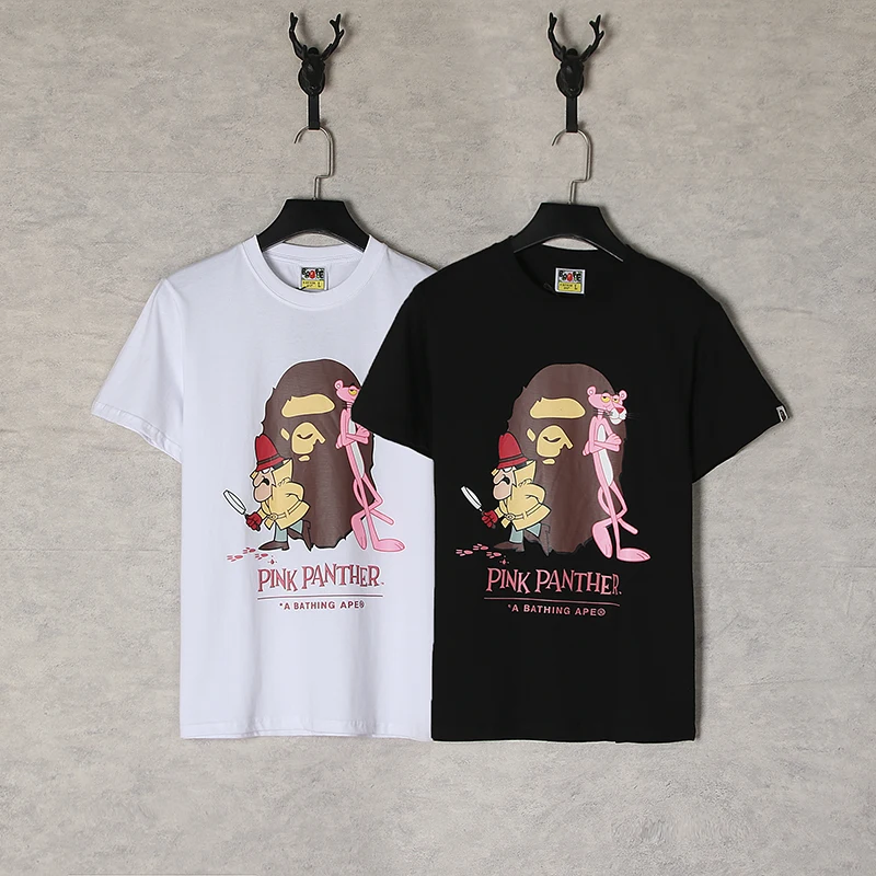 

Модная хлопковая футболка BAPE с коротким рукавом в японском стиле, коллекция 2022 года, высококачественная повседневная футболка в стиле хип-х...