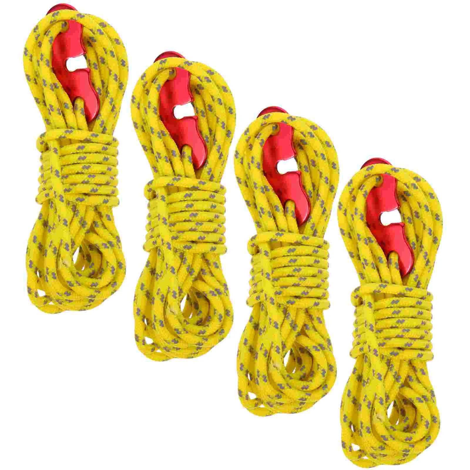 

4 Pcs Tent Camping Tent Cord Outdoor Teepee Tent Stakes Lightweight Tent Reflective Outdoor Guy Lines Tensioner