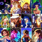 5D сделай сам, мультфильм, комикс, городская картина из страз, красочная художественная вышивка, полная круглая и квадратная Мозаика из страз, вышивка крестиком для дома