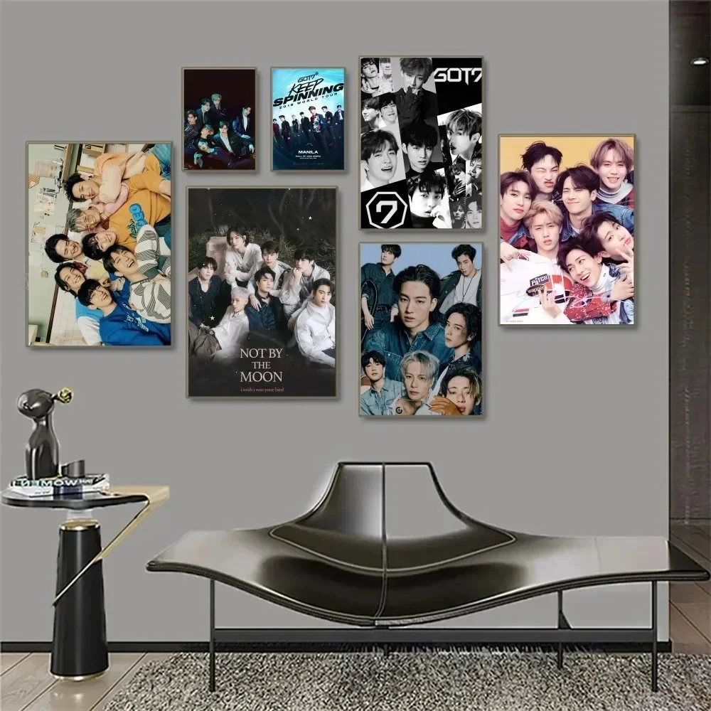 Постер KPOP с изображением группы корейских мальчиков GOT7 1 шт.