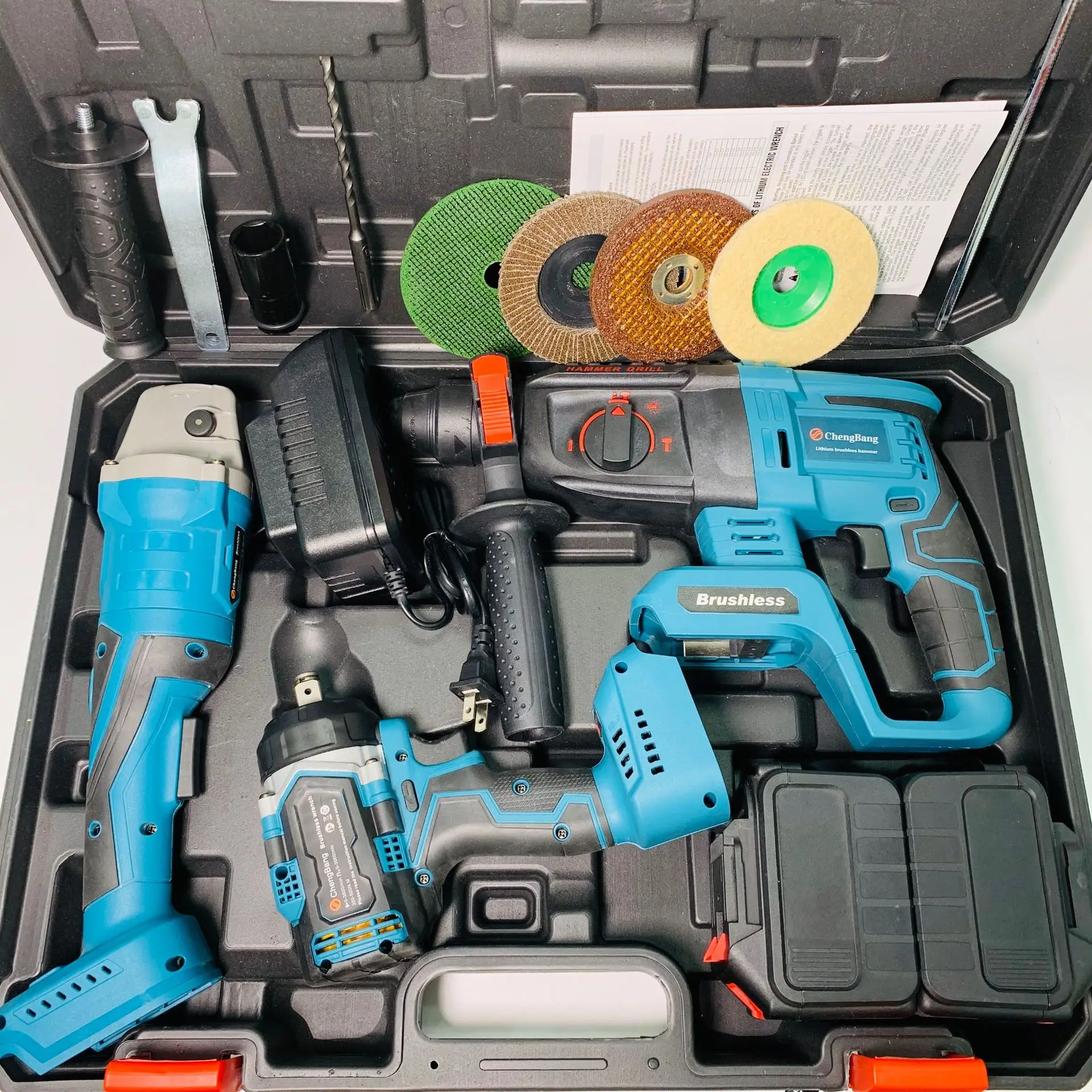 

Source factory brushless electric tools new li-ion battery tool suit number 3: GLG002 Keuhz