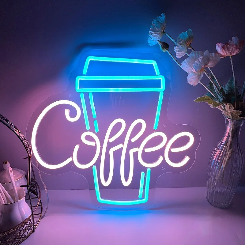 

Coffee Sign Custom Neon Light Sign Party Décor Neon LED Sign Home Décor For Bar Resturant Personality Wall Decoration