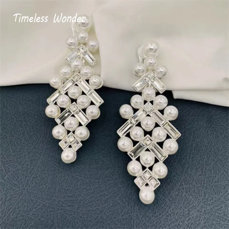 Женские серьги с геометрическим вырезом в стиле ретро