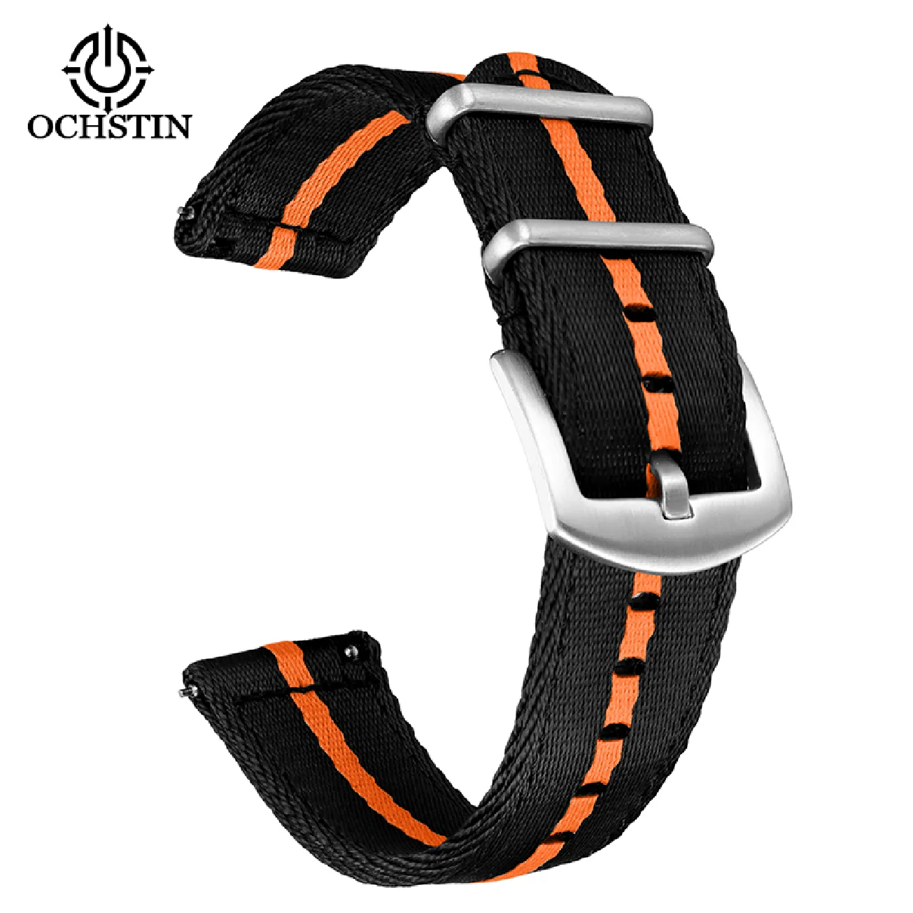 OCHSTIN DIY Nylon Strap 22MM 20MM Stainless Steel Clasp Waterproof Breathable High Quality Multicolor Watchbands Braided Nylon