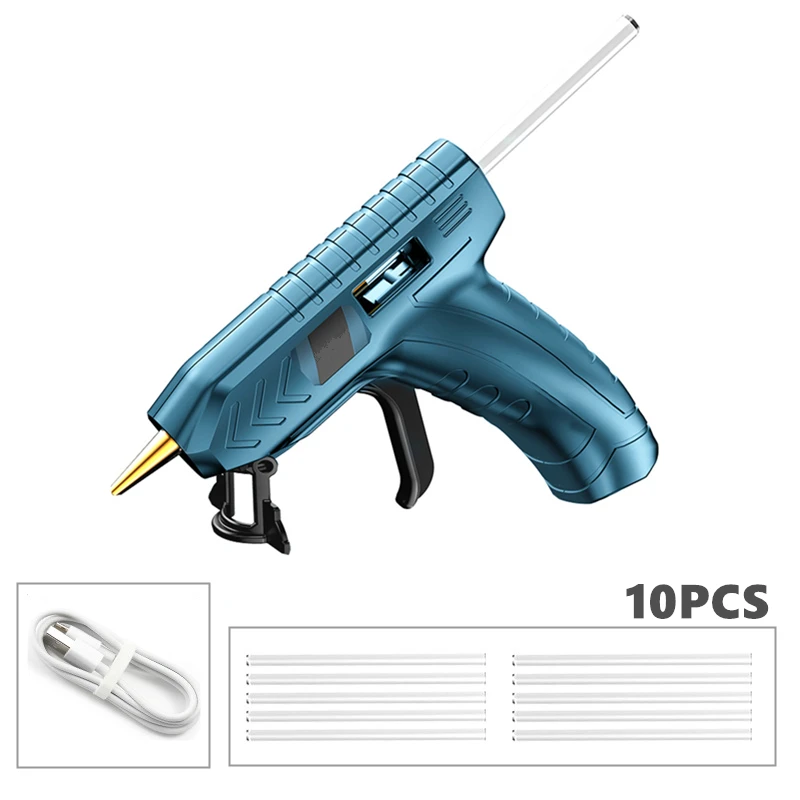 

Cordless Hot Glue Gun 3.6V Electric Hot Melt Glue Gun Machine 150° with Glue-Stick Rapid Heating for Arts&DIY Heat Repair Tool