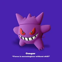 3d stereo pokemon gengar case for apple airpods 1 2 3 pro cases cover for iphone bluetooth earbuds earphone case