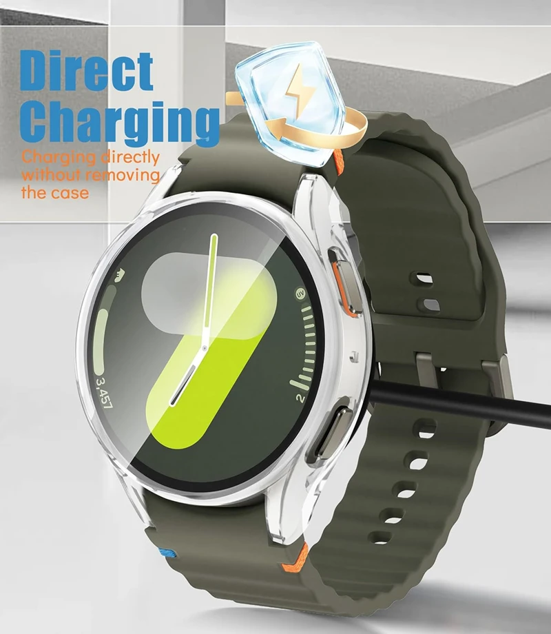 Мягкий чехол для Samsung Galaxy Watch 4 5 6 7 40 мм 44 защитный экран из ТПУ