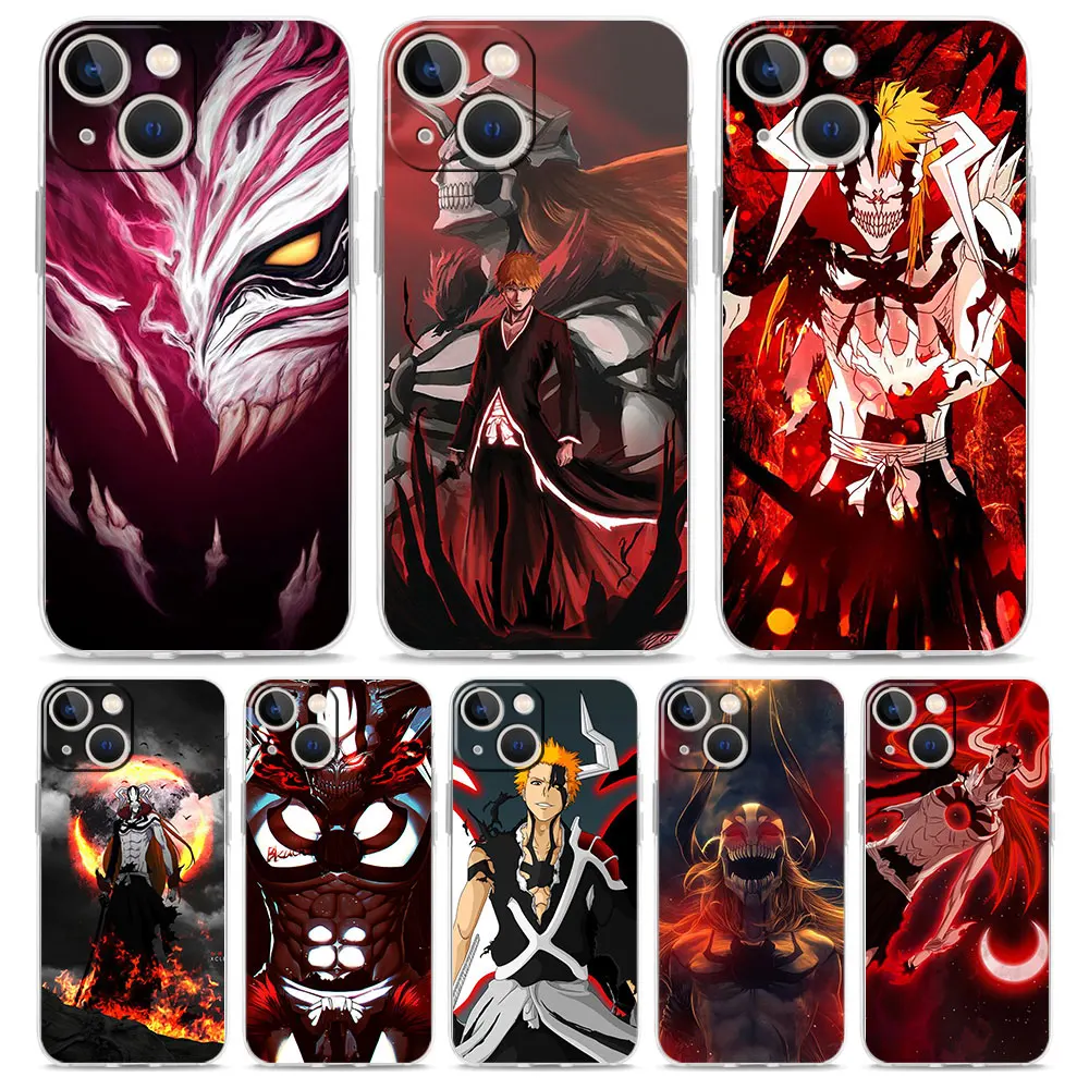 

for Apple iPhone 13 Pro Max 12 Mini Soft TPU Capa 7 8 Plus 6 6S+ 5 5S X XS XR Phone Case iPhone 11 Anime Bleach Shell Caso Cell