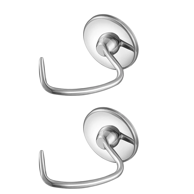 

2X Stainless Steel Dough Hook Attachment For Kitchenaid 4.5-5 Quart Tilt Head Stand Mixer, Replacement Parts Bread Hooks