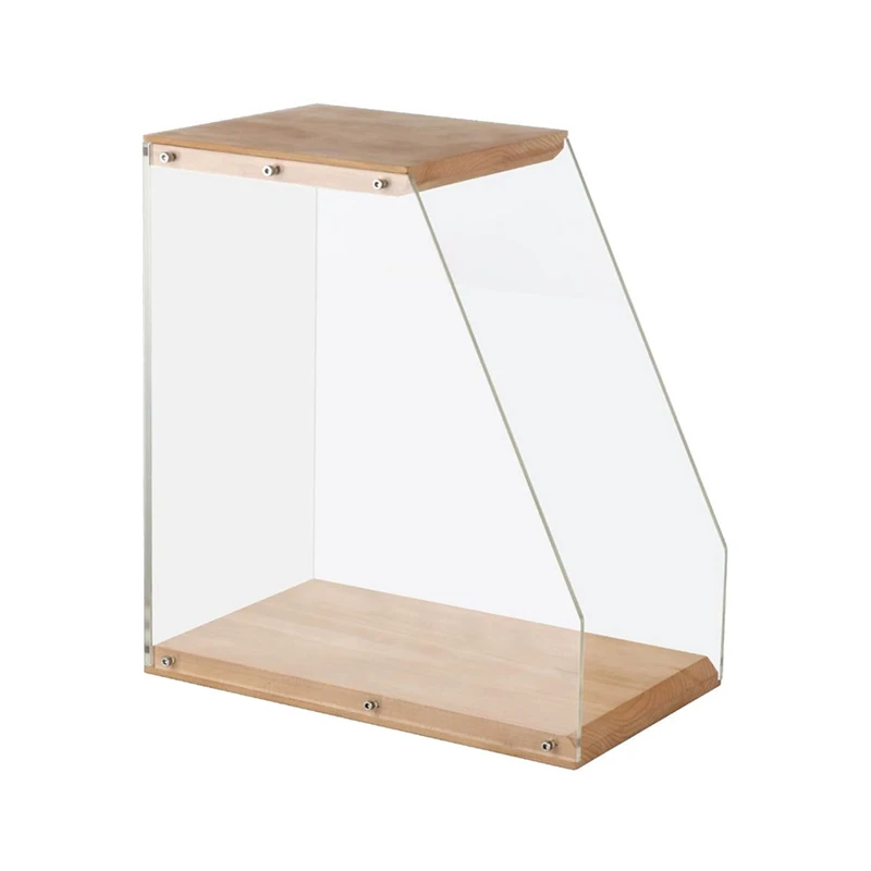 Держатель для хранения пластинок стеллаж выставки товаров из цельного дерева