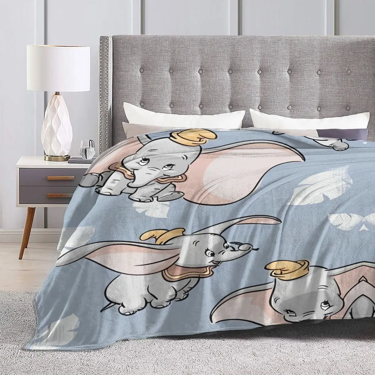 MINISO Дамбо милое мультяшное теплое мягкое одеяло для детей и взрослых плюшевое