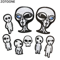 zotoone ufo alien rocket stranger things iron patches for clothing punk embroidered patches on clothes diy parches applique g