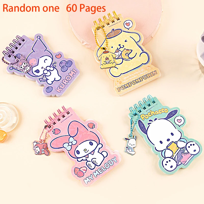 Случайный 1 Sanrio катушка подвеска записная книжка Cute Kuromi Melody Pompompurin почтовый