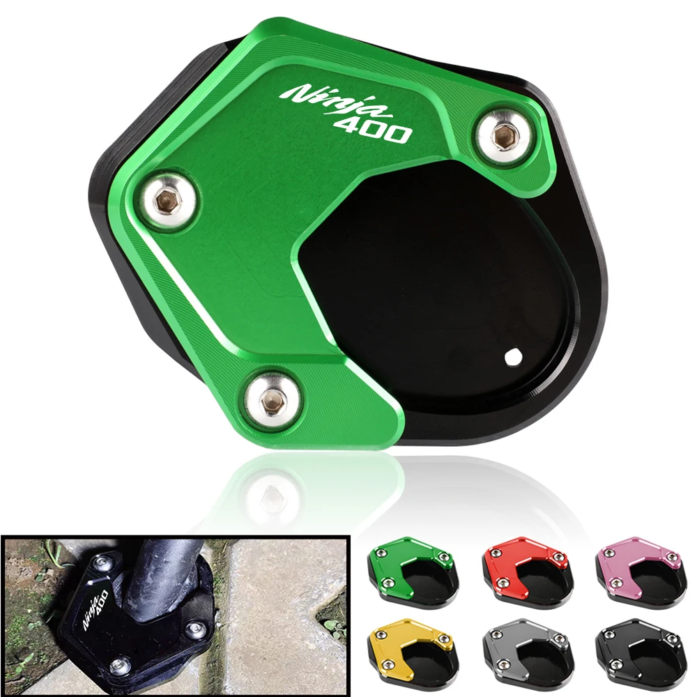 

2023 2022 2021 NINJA 400 Z400 Foot Enlarger Side For Kawasaki Versys 650 Z H2 2010-2020 2019 2018 2017 16 Stand Extension Plate