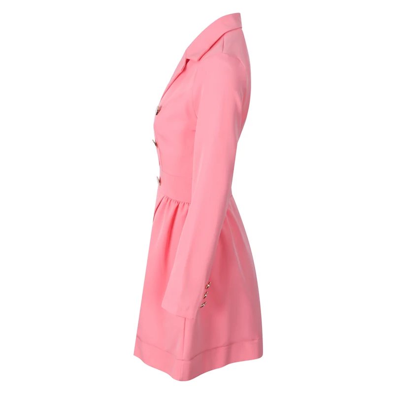 2021 Women Blazer Dress Office Business Elegant Suit Spring Autumn Solid Colors Double Breasted Blazer Dresses Suit High Quality