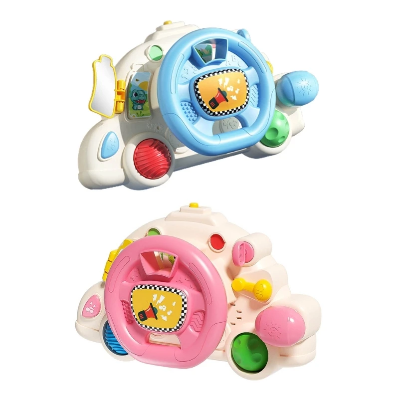 

Electric Steering Wheel Toy Music Light Driving Expercing Toy for Kids