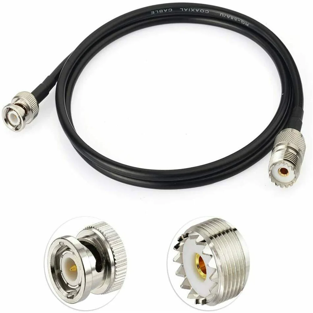

UHF Female SO239 To BNC Male RG58 Coax Cable 90cm For Antenna Scanner Car Accessories High Quality UHF Female