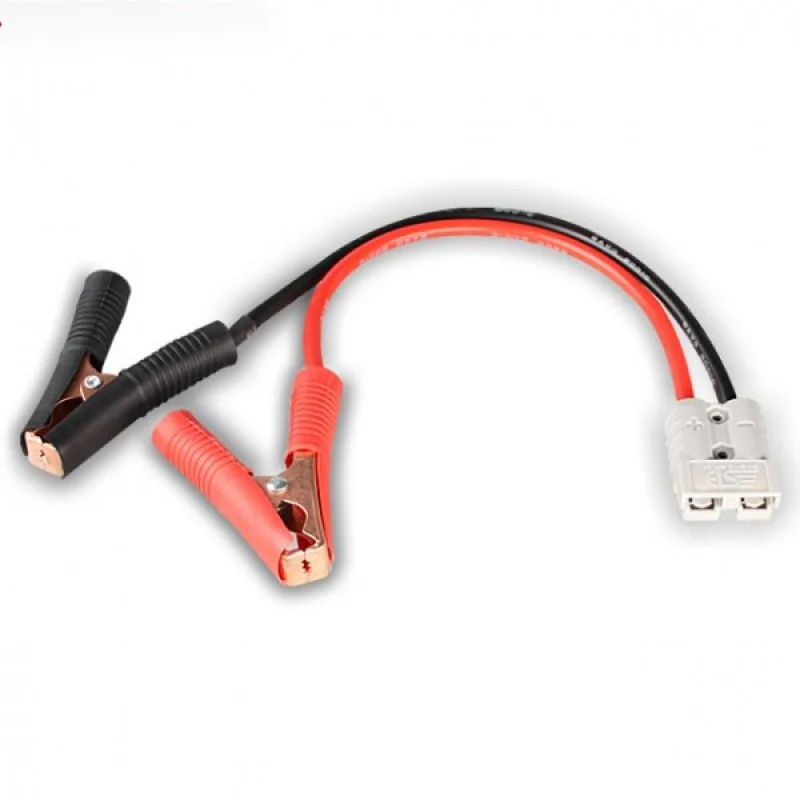 

Anderson-style connector 50A 600V plug wire with circular jacket battery clamp 300mm 8AWG cable