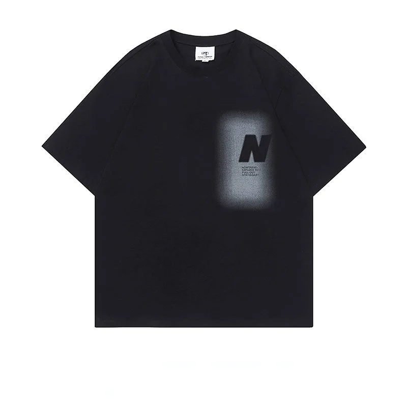 

Винтажные граффити с рисунком раньше, Свободные повседневные парные футболки для мужчин и женщин