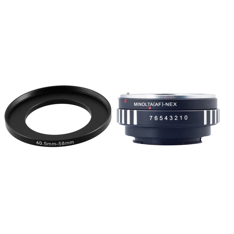 

Botique-1 Pcs Camera Repairing 40.5Mm-58Mm Metal Step Up Filter Ring Adapter & 1 Pcs Adapter