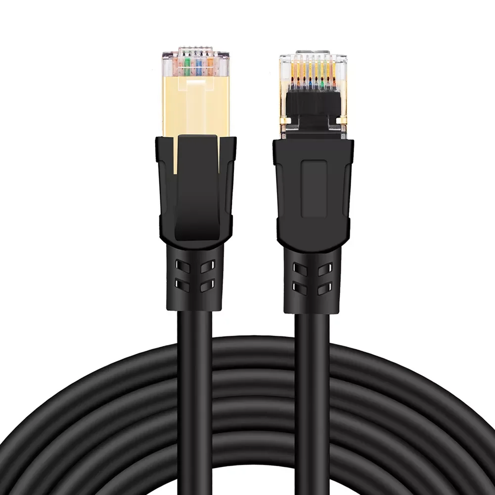 

2GHz Cat8 Ethernet Cable RJ45 Network Cable SFTP 40Gbps LAN Cables Cat 8 Internet Patch Cord 1m/3m/5m For Router Modem Laptop PC