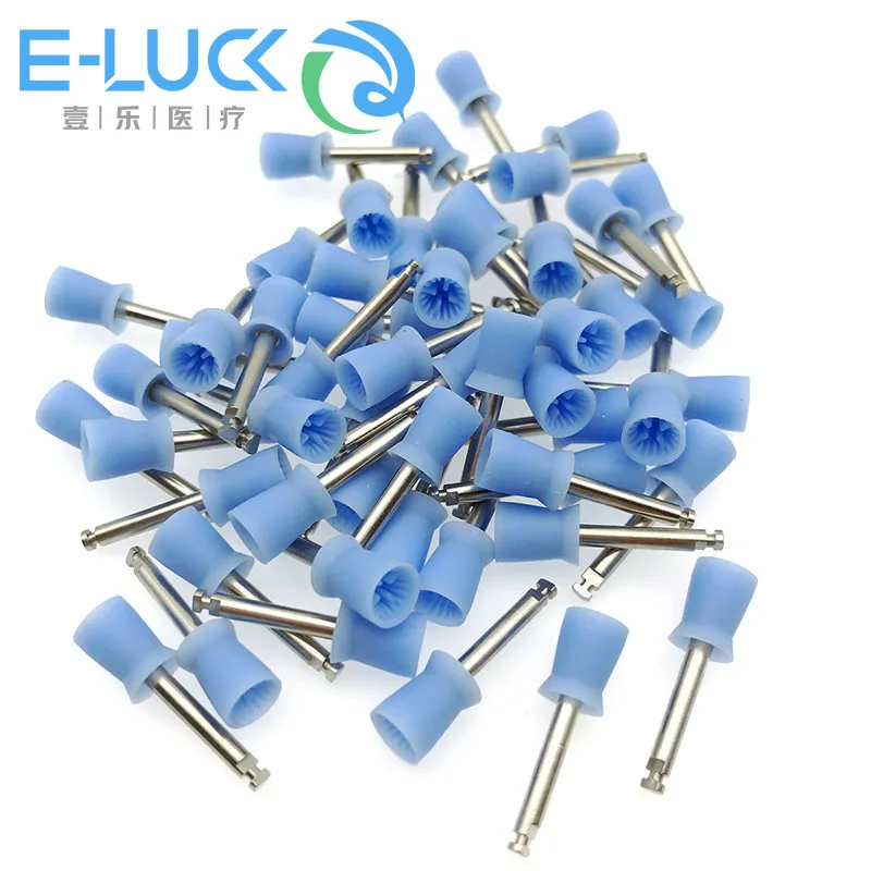 100 шт./кор. полировальный стакан для зубов композитный синий полировщик чистки