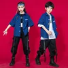 Kids Boy Cargo Pants Fashion Harem Pants Multi Pockets Joggers Trousers with Chain Harajuku Elastics Waist Streetwear Sweatpants 2