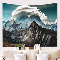 peculiar snow mountain clouds hanging wall tapestry mordern home decoration tapestry wall fabric houseware dorm decor wall cloth