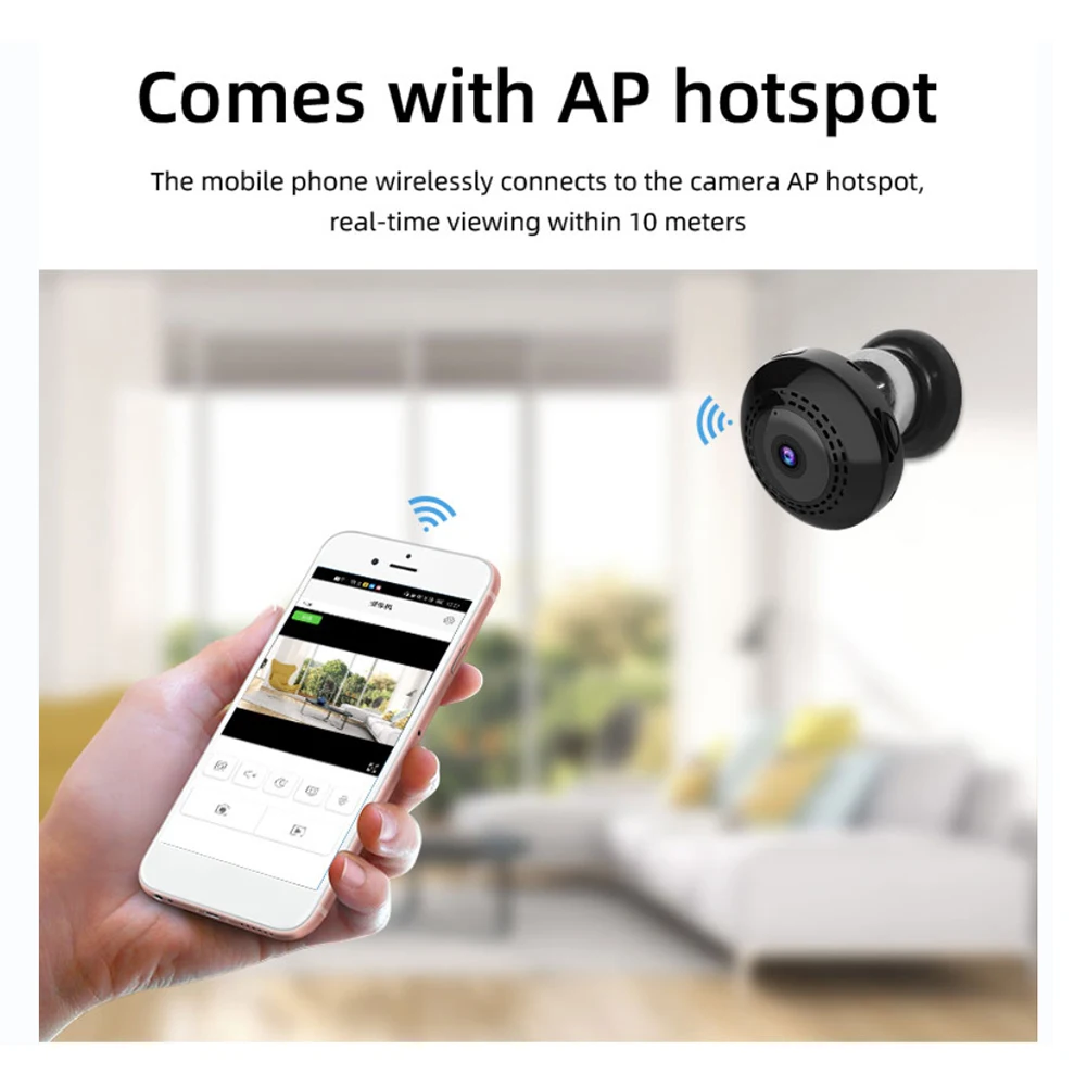 

Камера видеонаблюдения C2, 1080P HD, Wi-Fi, с датчиком движения на 90 градусов