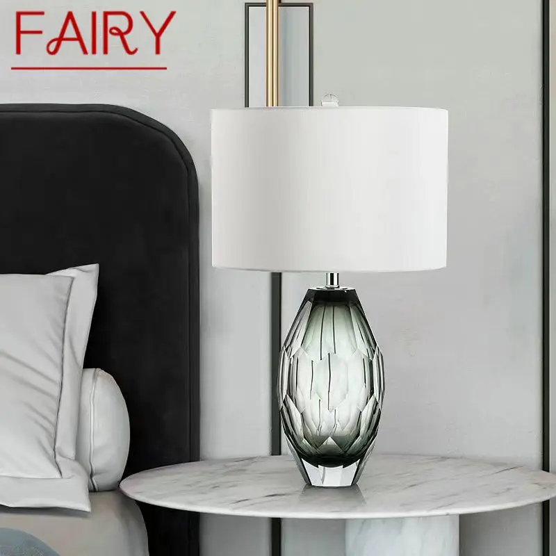 

FAIRY Nordic Modern Glaze Table Lamp Fashionable Art Iiving Room Bedroom Hotel LED Personality Originality Desk Light
