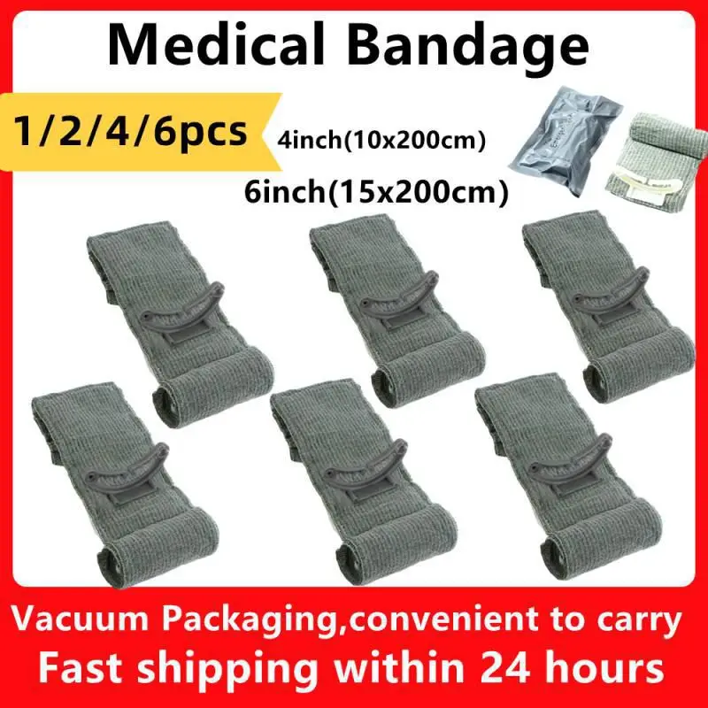 

Повязка на рану из Израиля 4/6 дюймов, повязка на рану для экстренного боевого сжатия, тактическая травма, оказания первой помощи, травма, армия